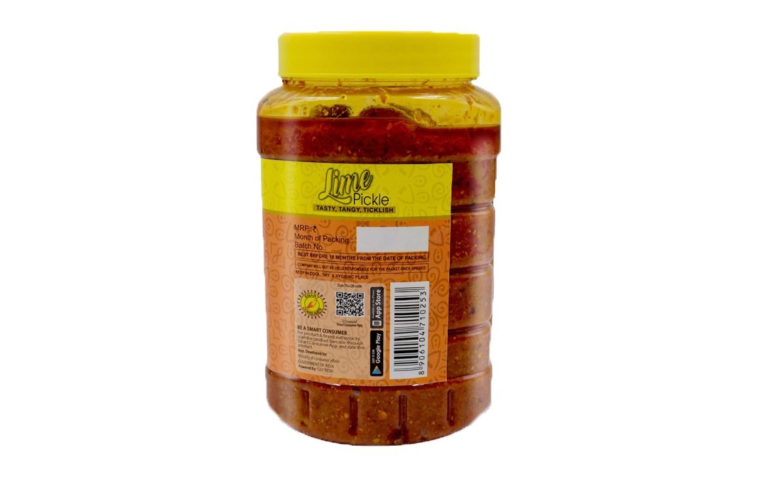 Everin Lime Pickle    Plastic Jar  1 kilogram